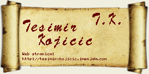 Tešimir Kojičić vizit kartica